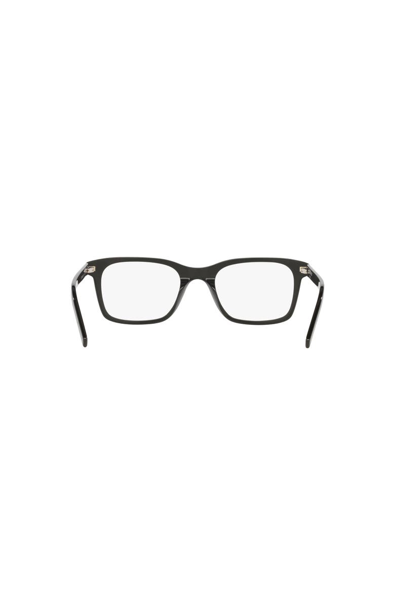 Saint Laurent 51mm Rectangle optical glasses, Alternate, color, Black