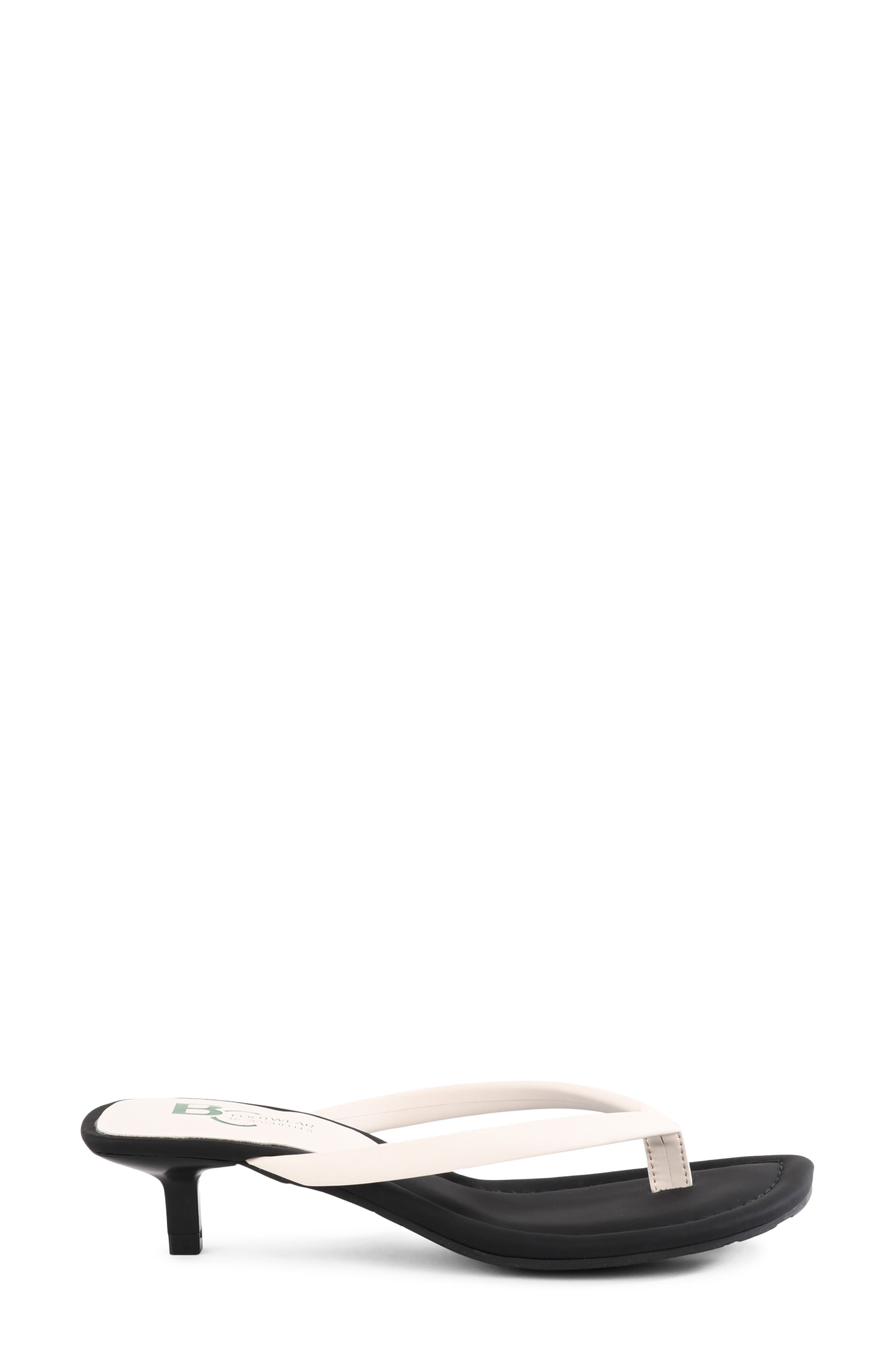 BC Footwear Riptide Kitten Heel Sandal, Alternate, color, White