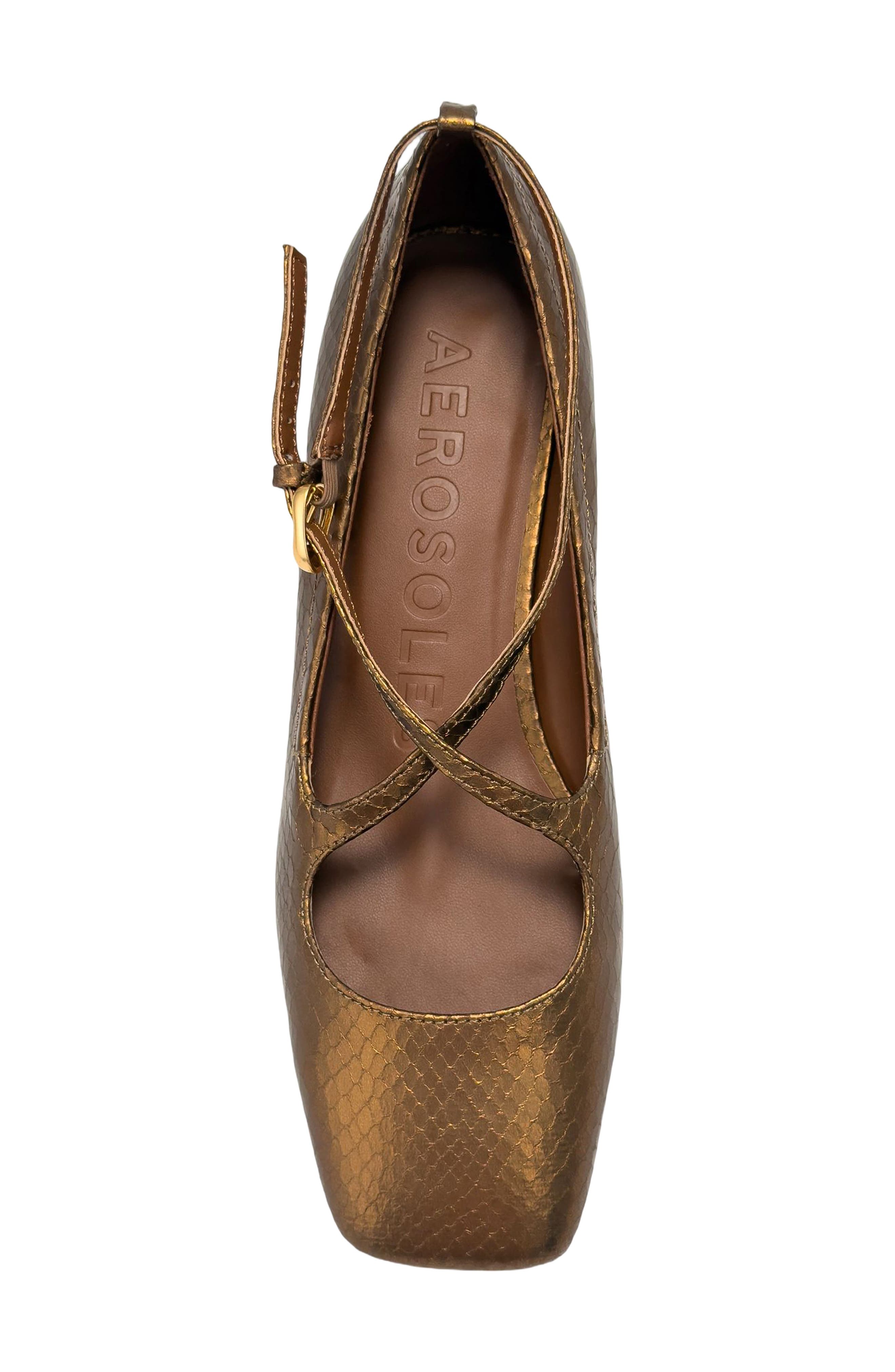 Irisa Faux Leather Mary Jane Pump, Alternate, color, BRONZE