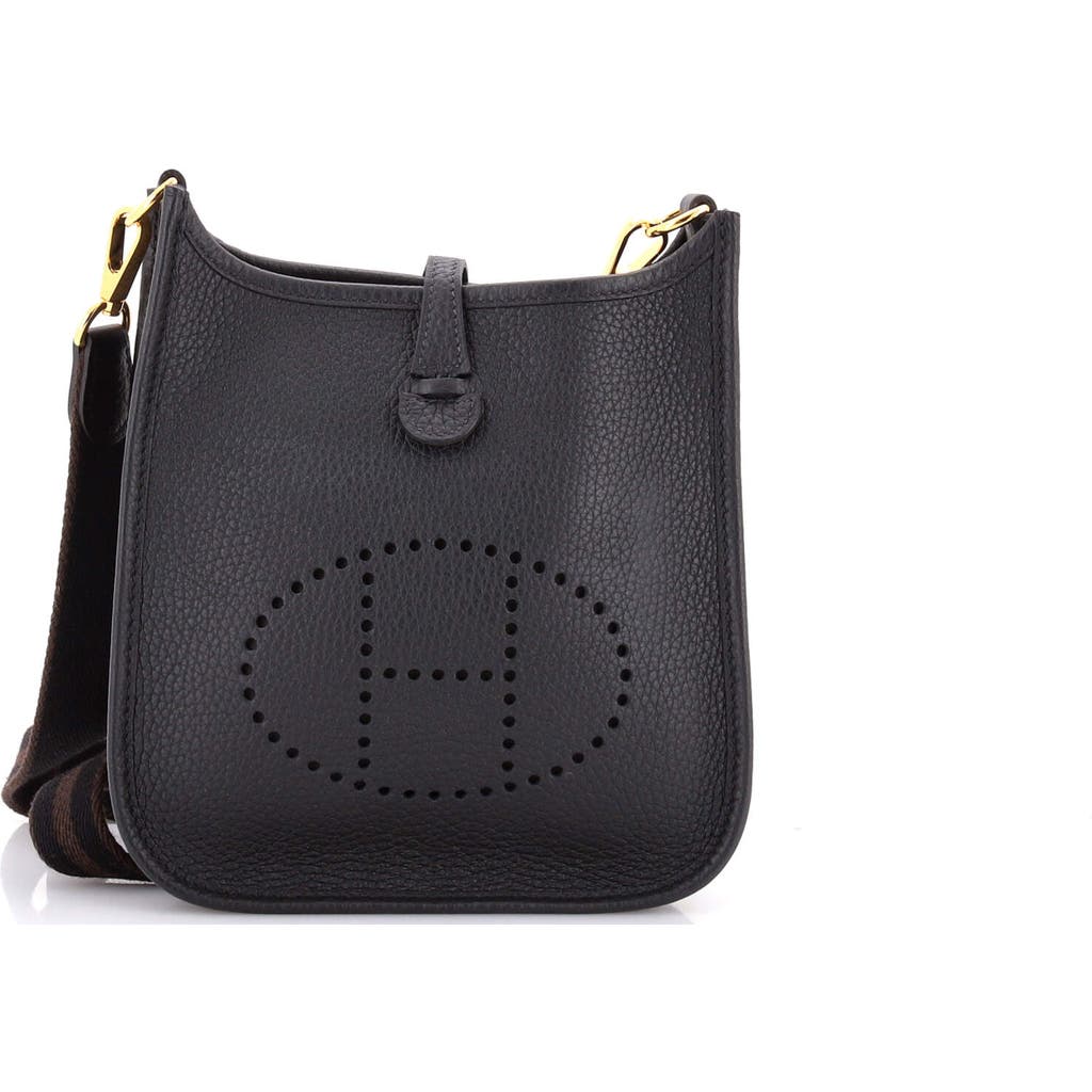 Pre-owned Hermes Hermes Evelyne Bag Gen Iii Clemence Tpm In Black