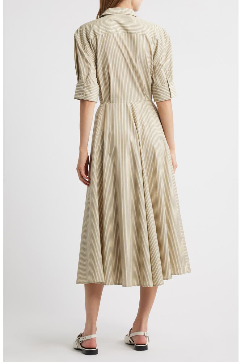 Aiden Stripe Poplin Maxi Shirtdress, Alternate, color, BEIGE STRIPE