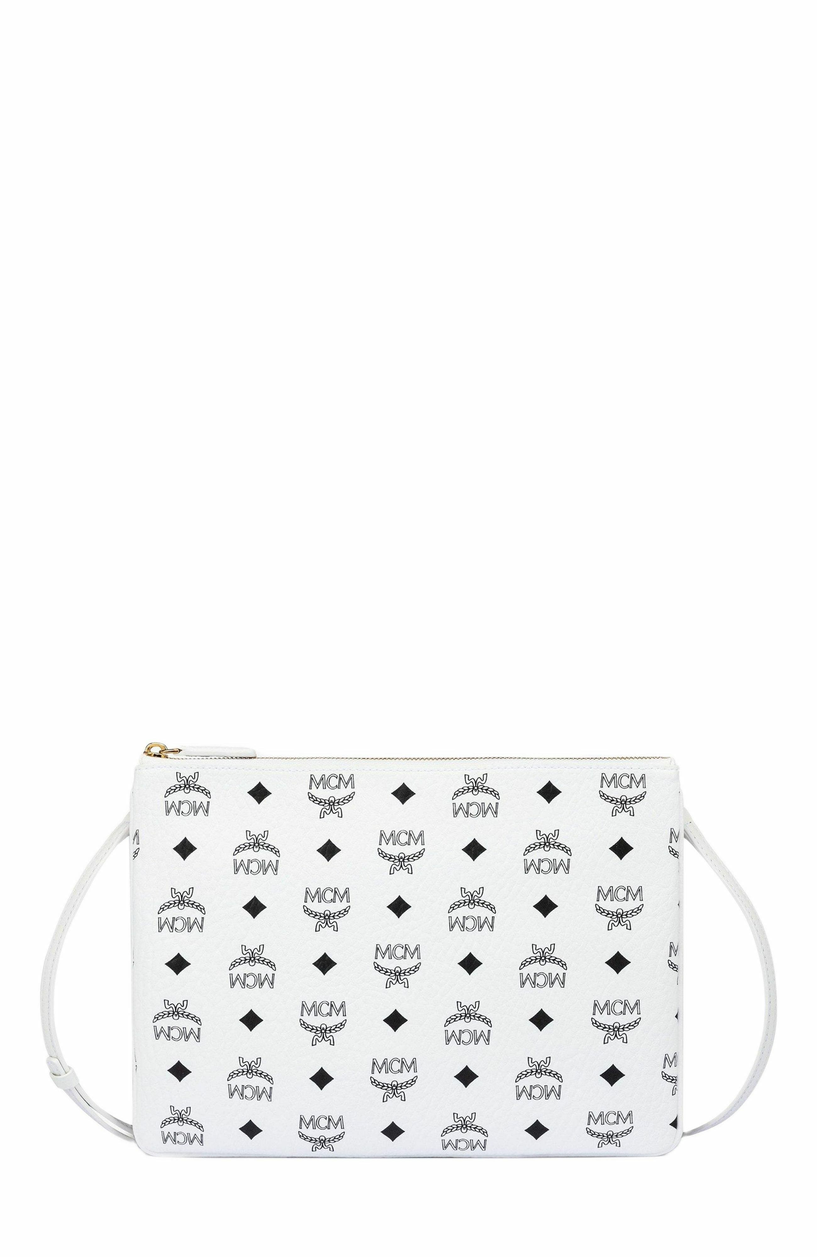 MCM Crossbody Pouch in Visetos Original, Main, color, 