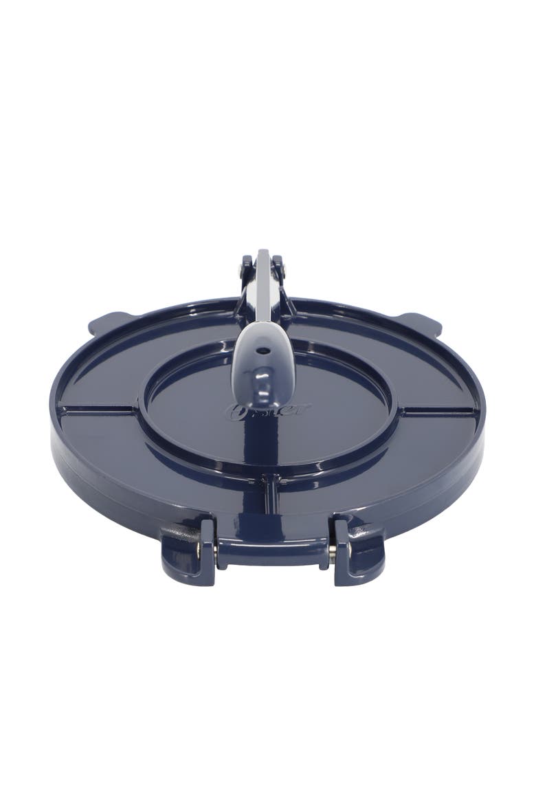 Ravello 8 Inch Cast Aluminum Round Tortilla Press, Alternate, color, Dark Blue