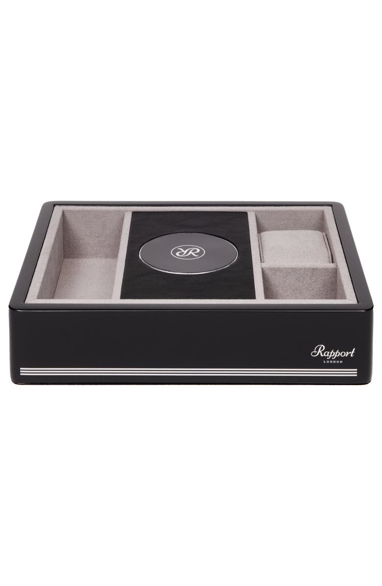 Rapport London FORMULA WIRELESS CHARGING TRAY, Alternate, color, Black