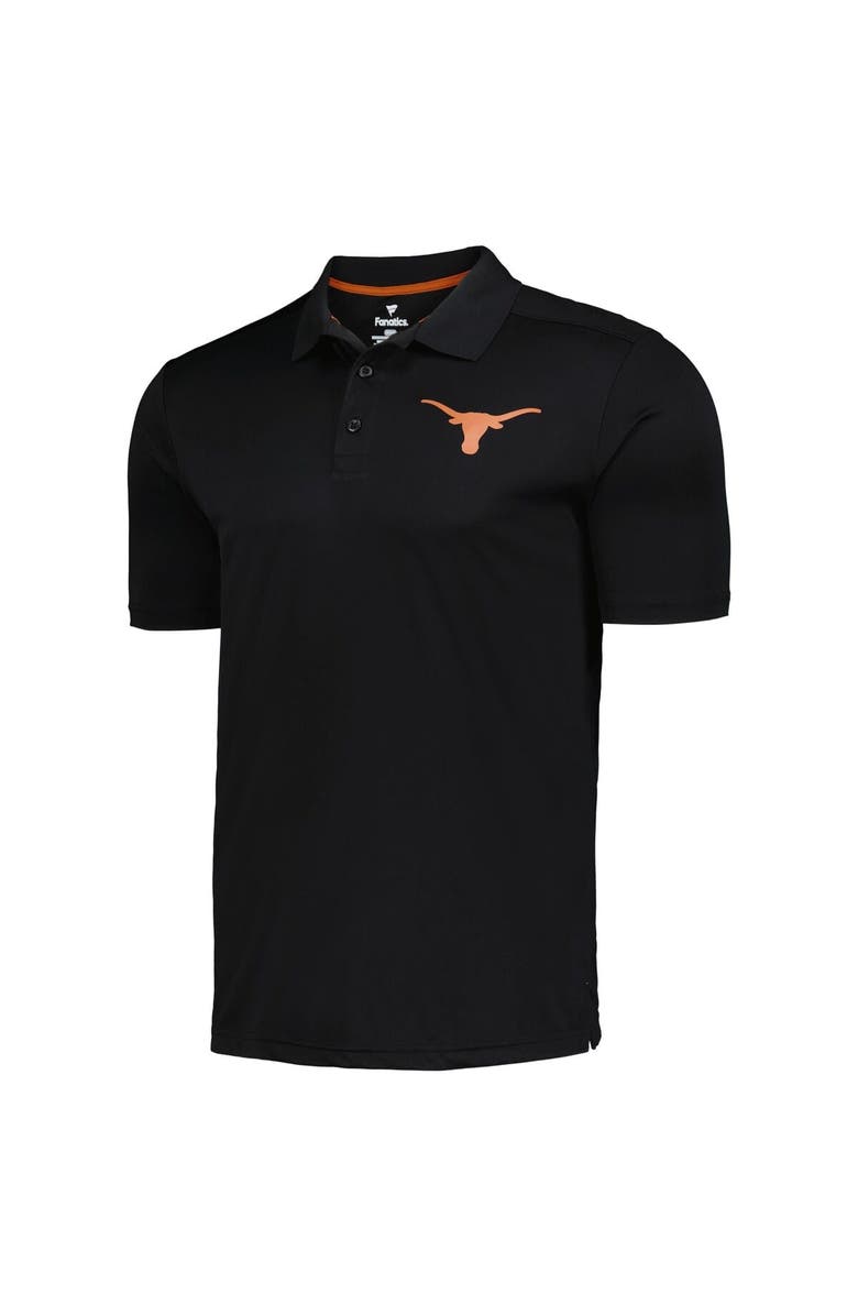 FANATICS Men's Fanatics Black Texas Longhorns Team Polo, Alternate, color,