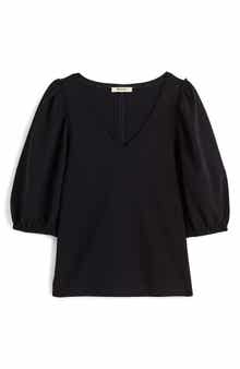 Madewell Puff Sleeve V-Neck T-Shirt