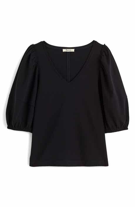Madewell Puff Sleeve V-Neck T-Shirt