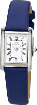PORSAMO BLEU Karolina Leather Strap Watch, 21.5mm x 30mm