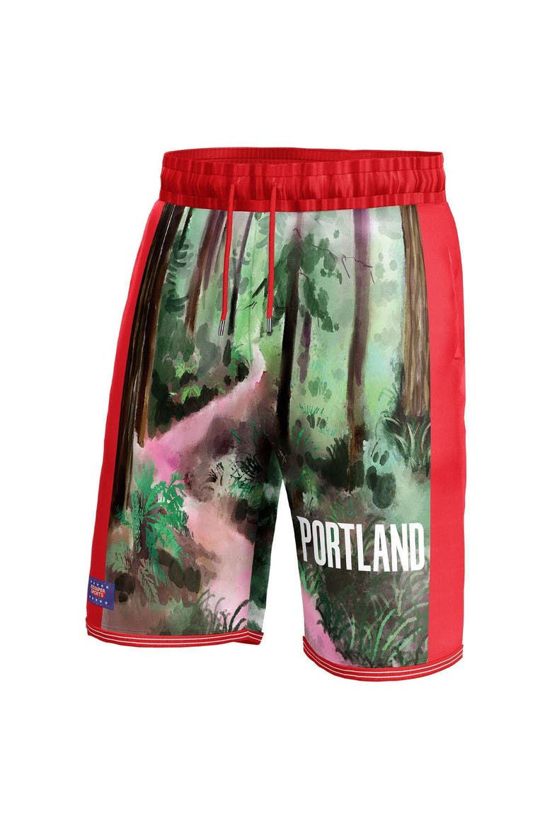 Unisex NBA & KidSuper Studios by Fanatics Black Portland Trail Blazers Hometown Shorts, Alternate, color, Black
