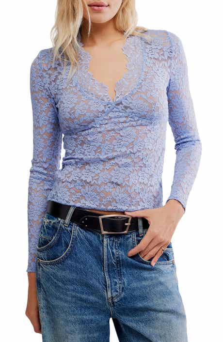 Free People All Day Lace Crop Top