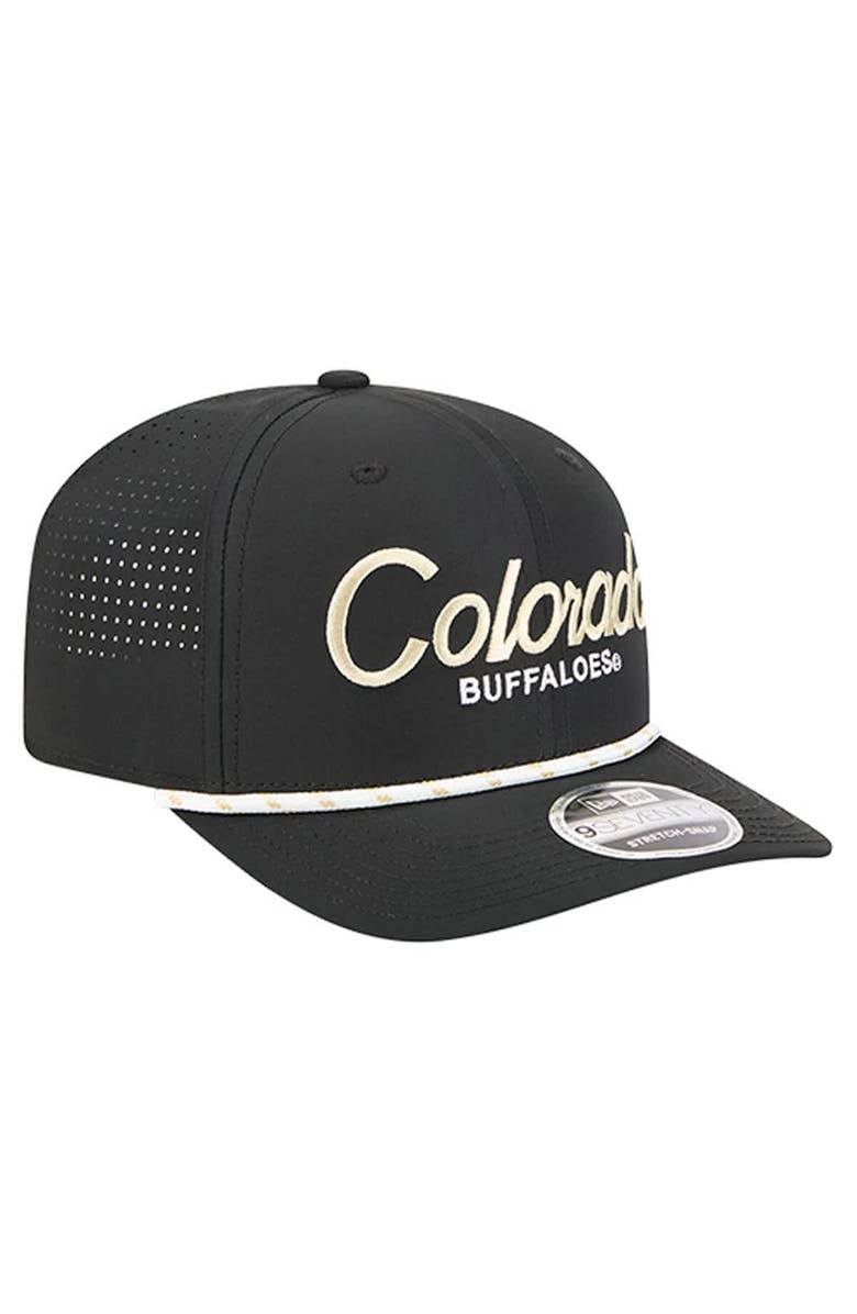 New Era Men's New Era Black Colorado Buffaloes Script Performance Rope 9SEVENTY Adjustable Hat, Alternate, color, Black
