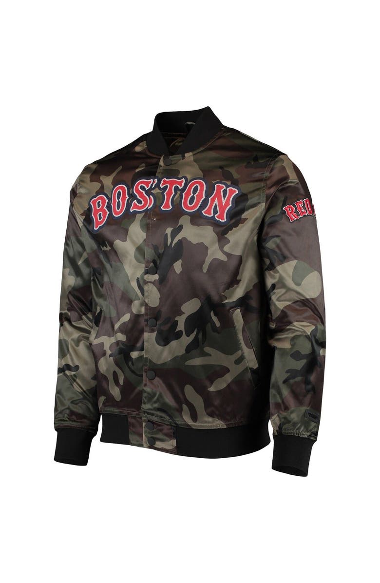 PRO STANDARD Men's Pro Standard Camo Boston Red Sox Satin Full-Snap Jacket, Alternate, color, 