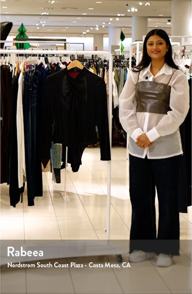 Glitter Cross Front Bodysuit, sales video thumbnail