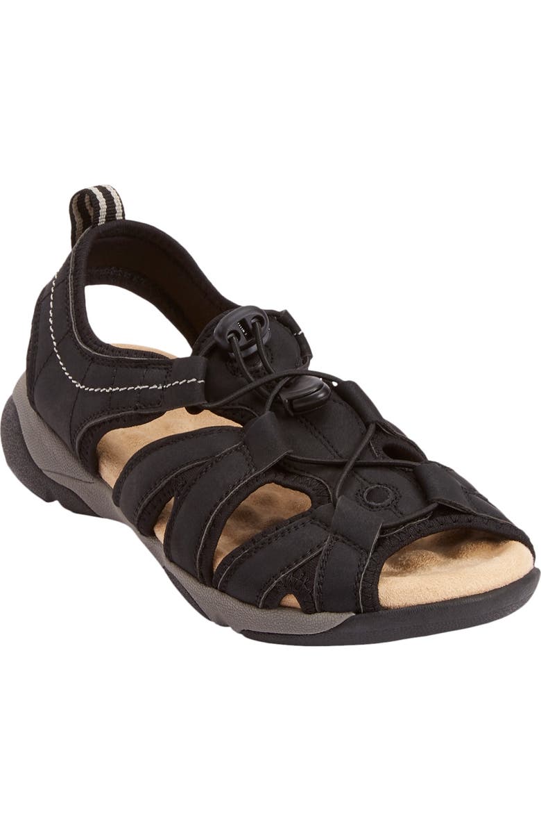 Comfortview The Trek Sandal, Main, color, Black