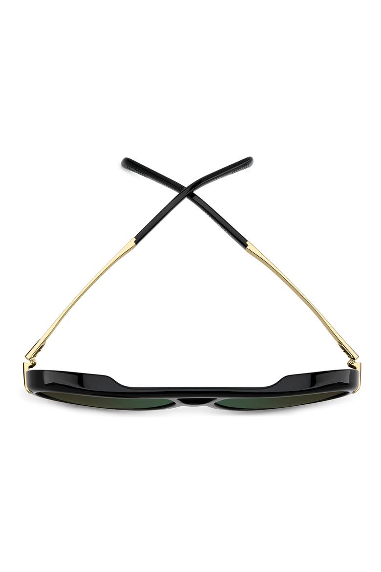 Voyager 61mm Pilot Sunglasses, Alternate, color, BLACK GOLD/ GREEN SF GRN SP