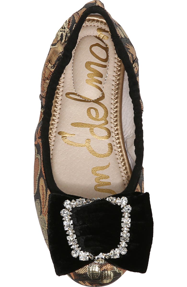 Sam Edelman Kids' Farah Crystal Bow Flat, Alternate, color,