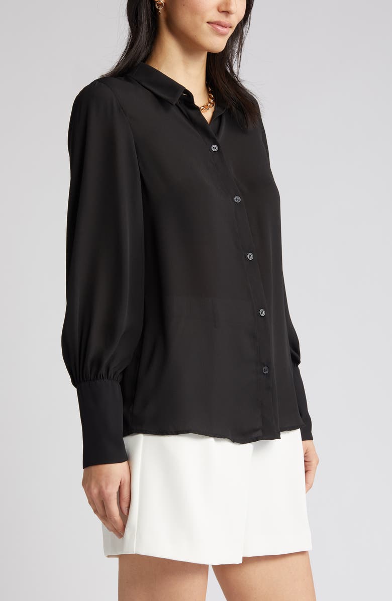 Halogen<sup>®</sup> Solid Button-Up Shirt, Alternate, color, 