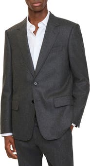 Burberry Wool Flannel Tailored Jacket
