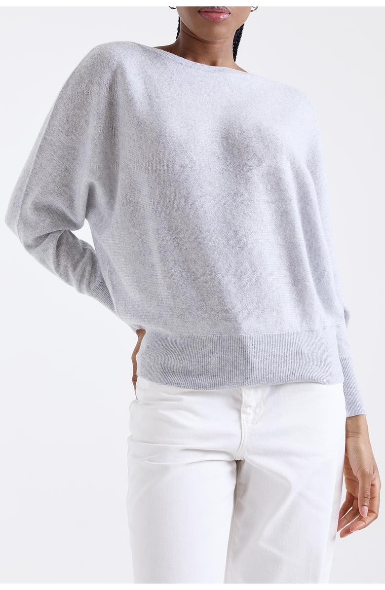 1982 Alaia Long Sleeve 100% Cashmere Sweater, Alternate, color, Super Grey