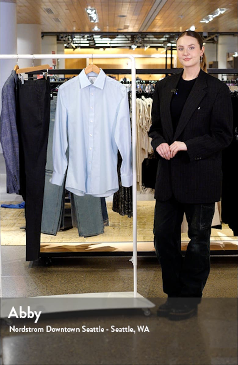 Slim Fit Non-Iron Cotton Poplin Dress Shirt, sales video thumbnail