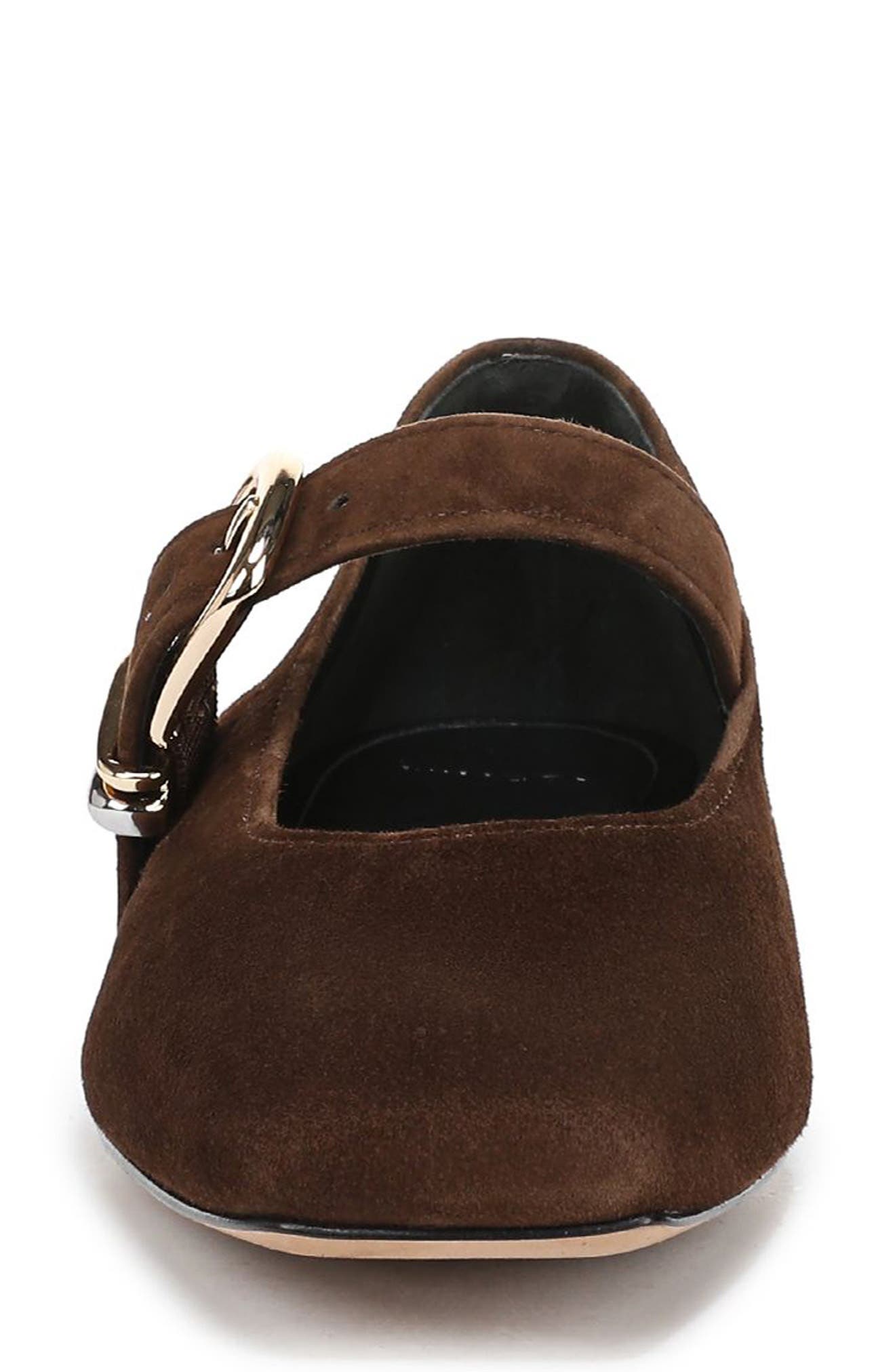 Vince Daniela Mary Jane Flat, Alternate, color, Clove Suede