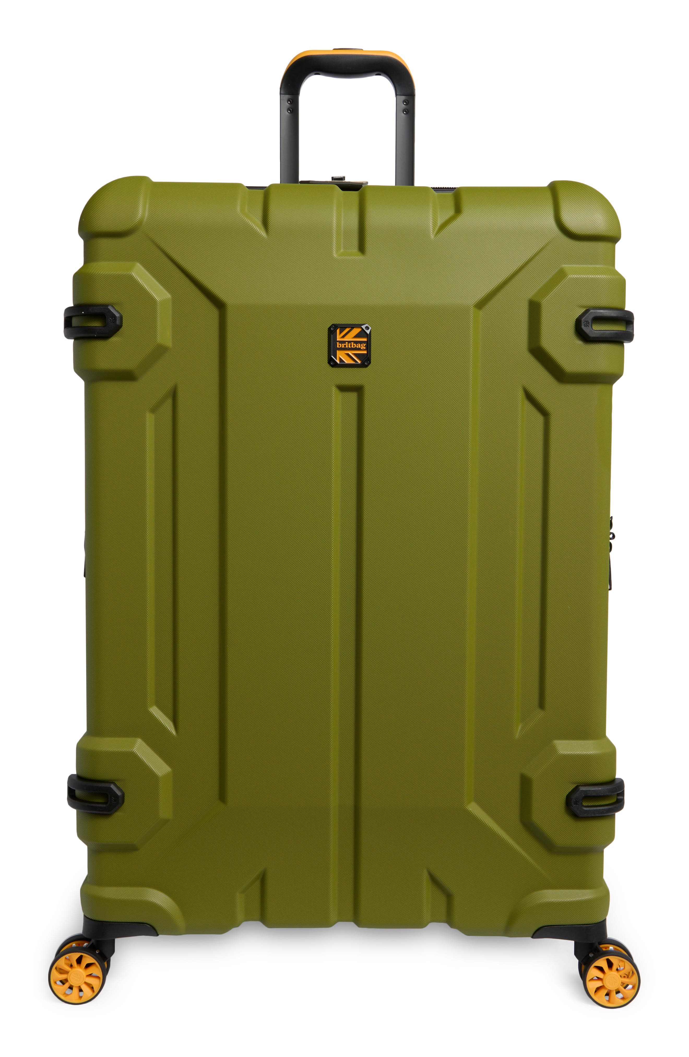 Britbag Shielding 31-Inch Hardside Spinner Luggage, Main, color, Guacamole