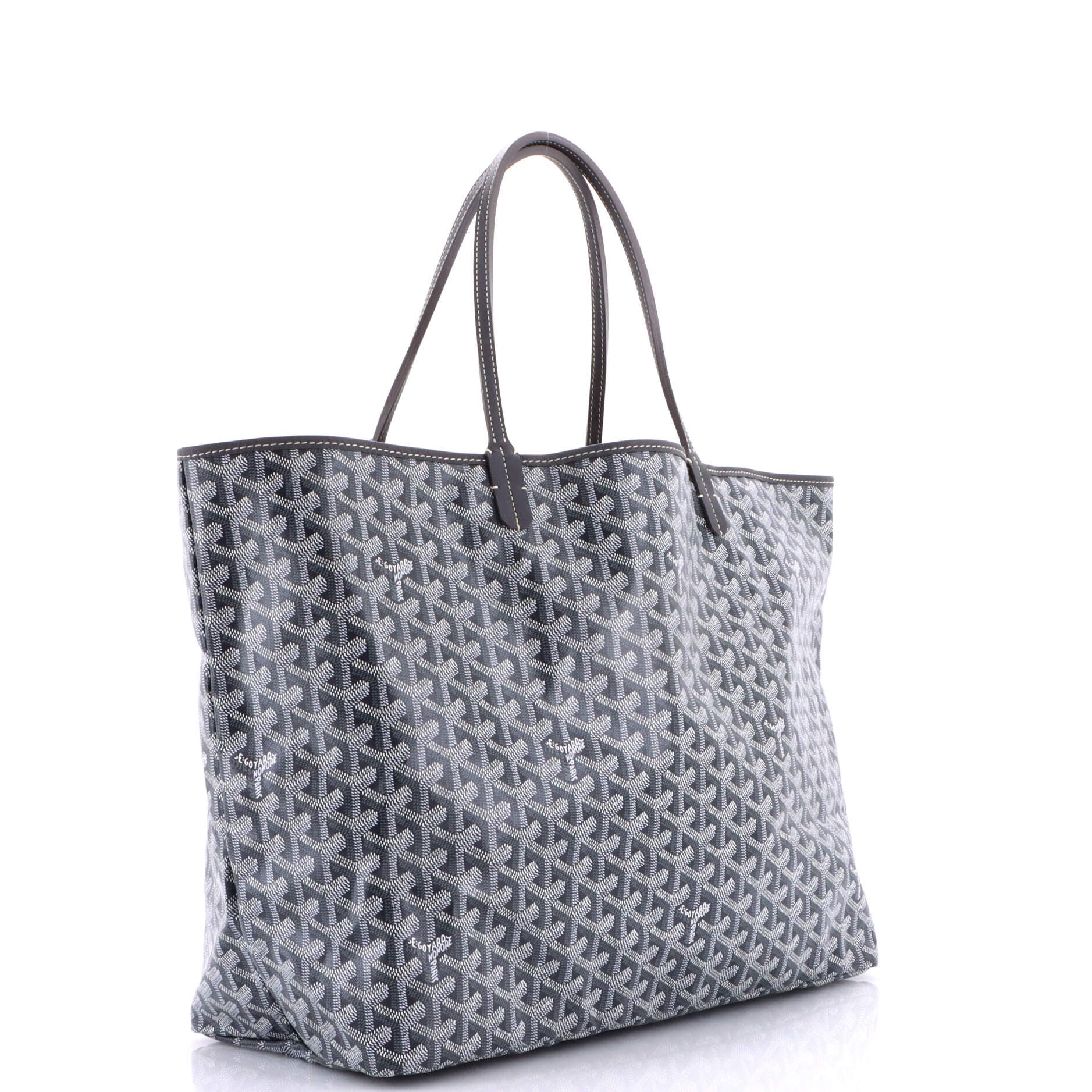 Pre-Owned Goyard Saint Louis Tote Coated Canvas GM, Alternate, color, Gray