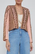 L'AGENCE Deco Beaded Crop Jacket
