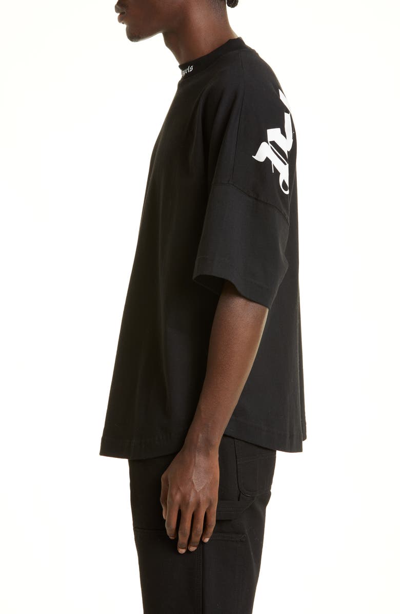 Palm Angels Classic Logo Oversize Graphic Tee, Alternate, color,
