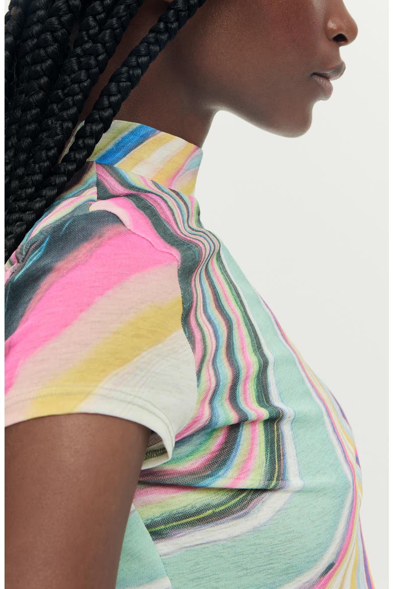 Stripe T-Shirt, Alternate, color, WATER GREEN