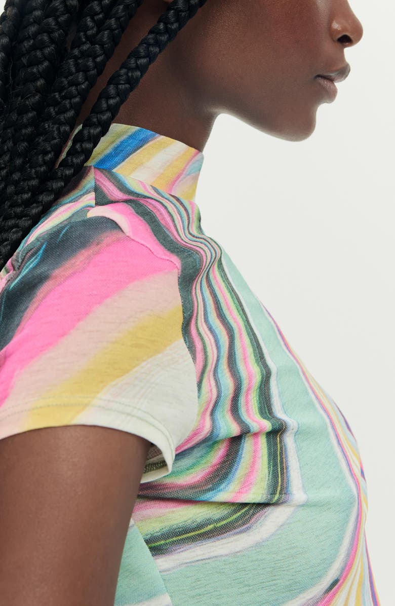 Desigual Stripe T-Shirt, Alternate, color, 