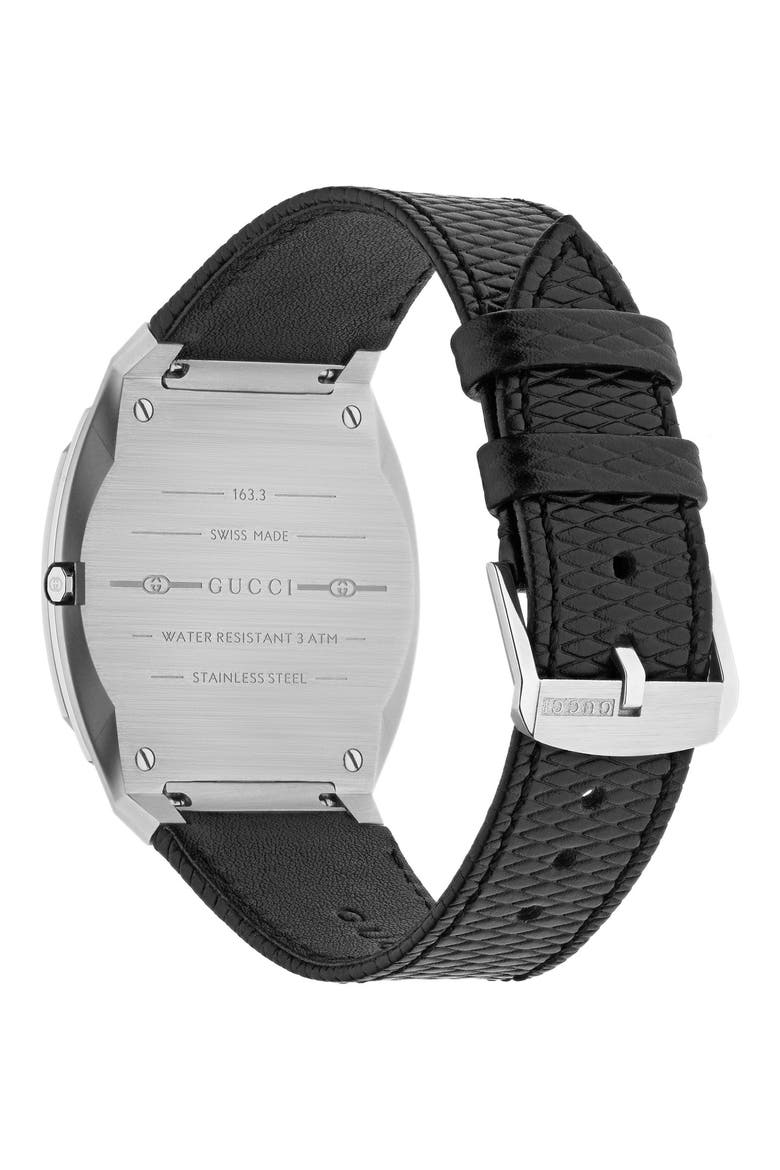 25H Leather Strap Watch, 38mm, Alternate, color, NO COLOR