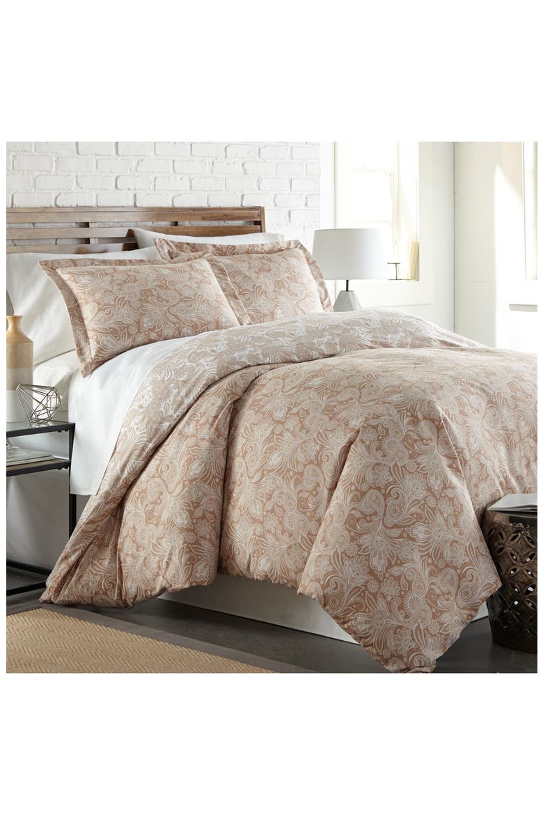 Premium Collection Perfect Paisley Comforter Set, Main, color, TAUPE