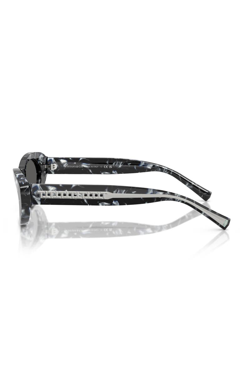 55mm Oval Sunglasses, Alternate, color, HAVANA MADREPERLA / DARK GREY