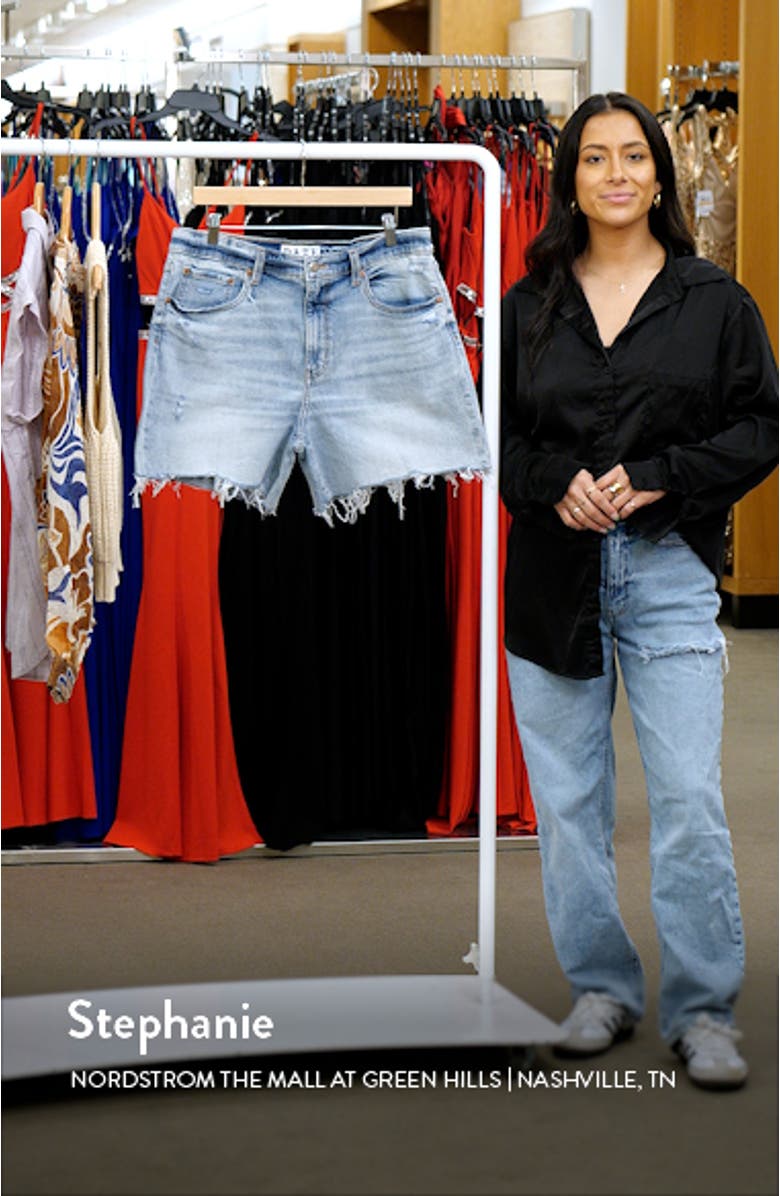 Sundaze High Waist Cutoff Denim Shorts, sales video thumbnail