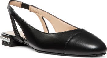 【Stuart Weitzman】パールフラットサンダル Stuart Weitzman Pearl Slingback Flat (Women) | Nordstrom