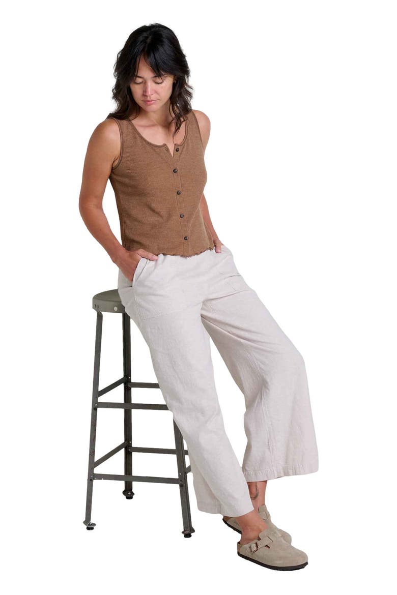 Women's Taj Hemp Wide Leg Pant, Alternate, color, Oatmeal