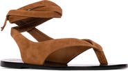 BLACK SUEDE STUDIO Tres Ankle Wrap Sandal