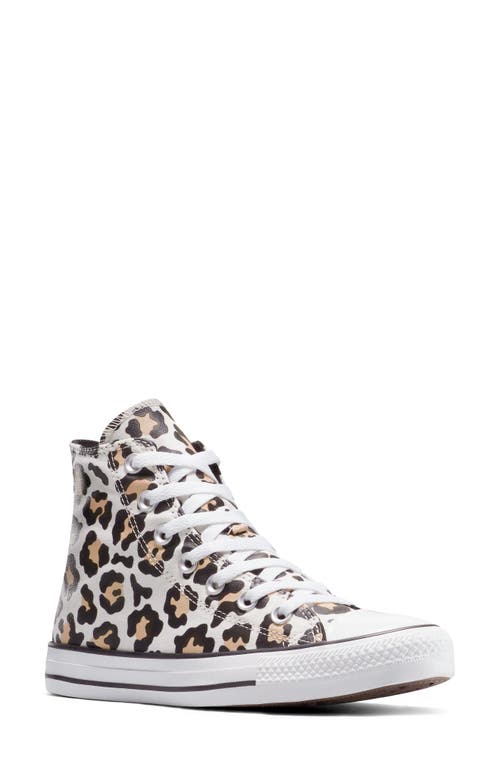Converse Gender Inclusive Chuck Taylor All Star Leopard Spot Canvas High Top Sneaker In Animal Print