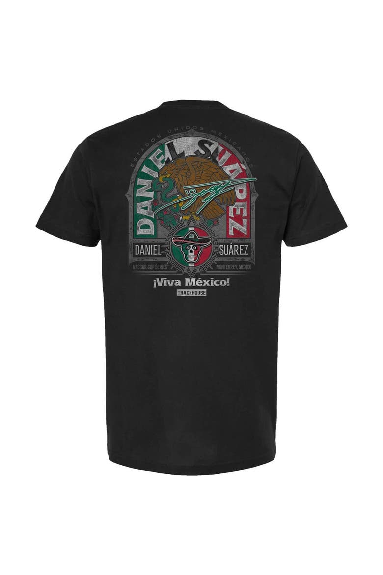 Men's Trackhouse Racing Team Collection Black Daniel Suarez Mexico Heritage Emblem T-Shirt, Alternate, color, Black