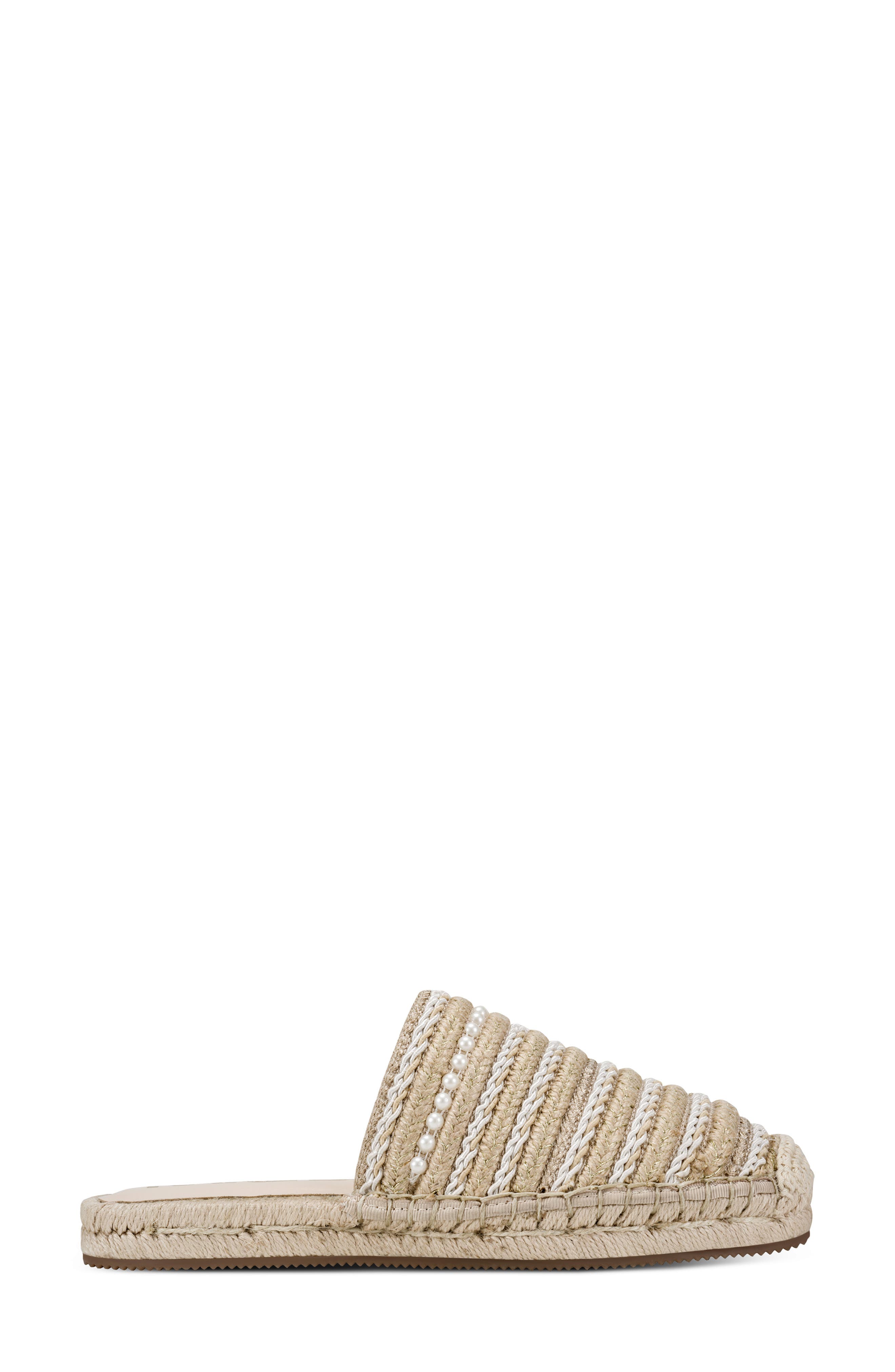 KARL LAGERFELD PARIS Malaysia Espadrille Mule, Alternate, color, Natural
