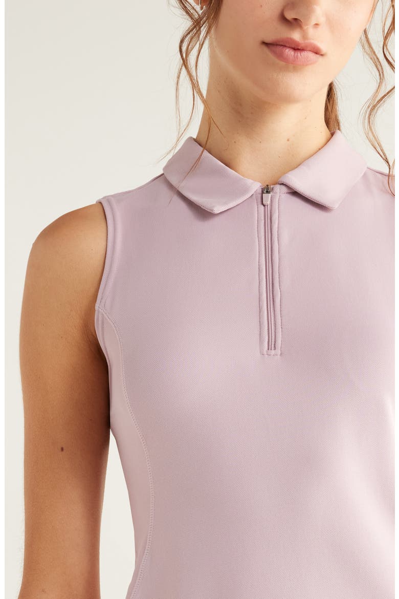 Replay Half Zip Polo Tank, Alternate, color, PURPLE DAWN