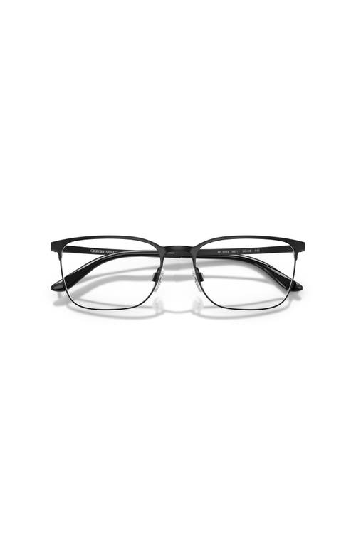 Giorgio Armani 53mm Square Optical Glasses In Black