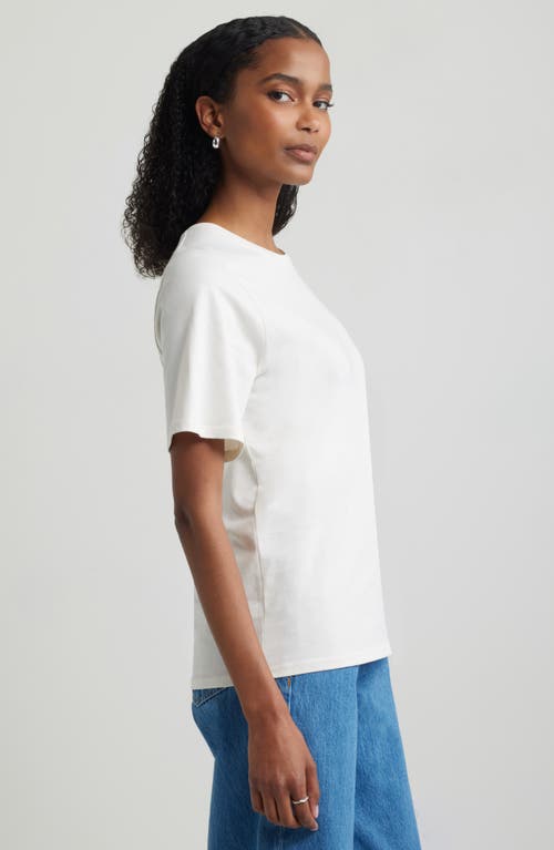 Nordstrom Relaxed Fit Pima Cotton Crewneck T-shirt In White