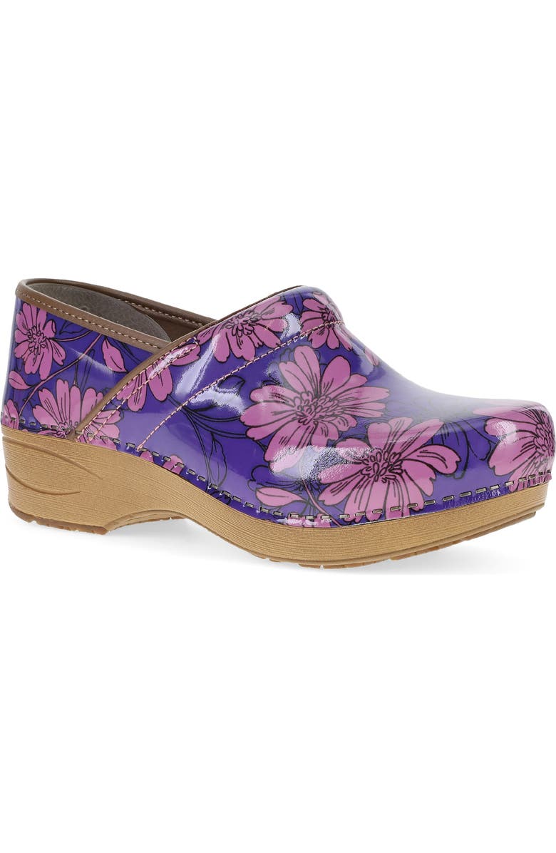 Dansko XP 2.0 Clog, Main, color, Purple Bloom Patent