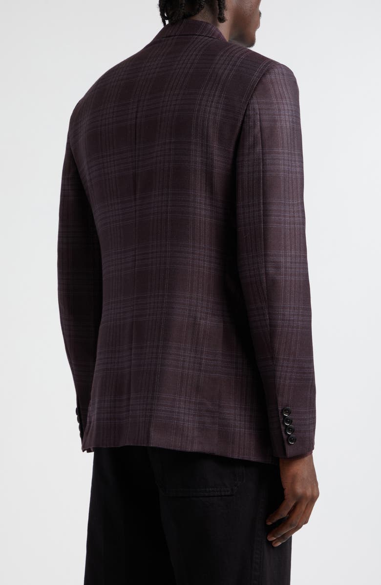 ZEGNA Plaid Achillfarm Wool & Silk Sport Coat, Alternate, color,