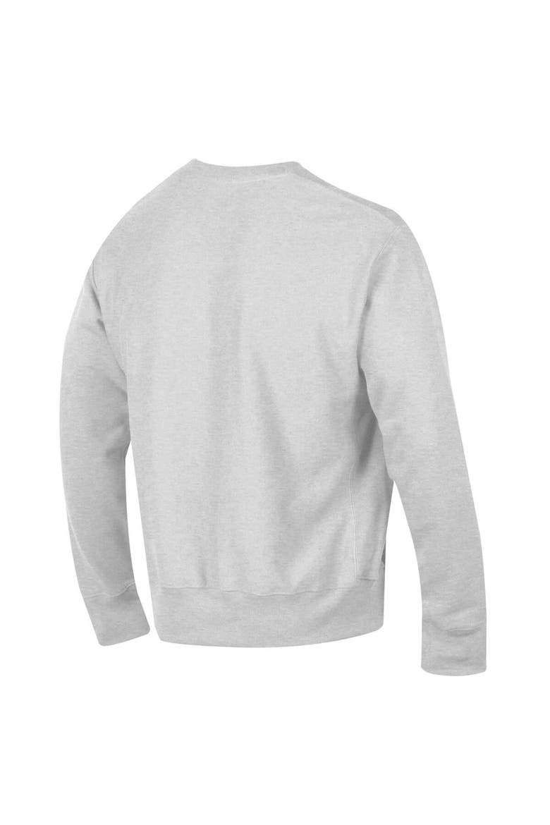 Men's Champion Gray Pitt Panthers Arch Over Logo Reverse Weave Pullover Sweatshirt, Alternate, color, Gray