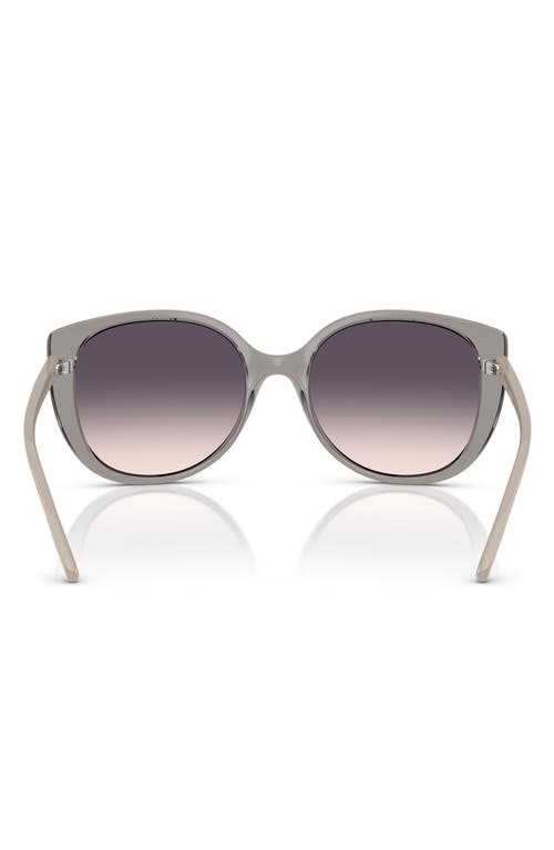 Vogue 55mm Polarized Gradient Butterfly Sunglasses