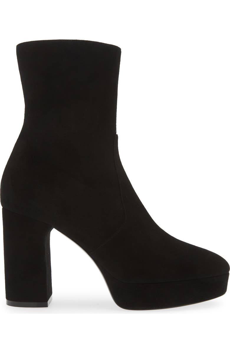 Stuart Weitzman Dayna Platform Bootie, Alternate, color, Black Suede