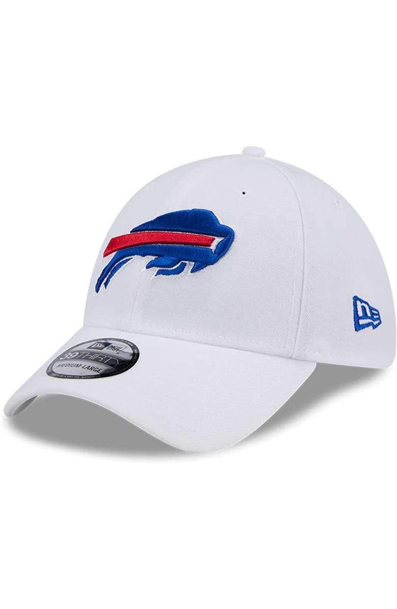 New Era Men's New Era White Buffalo Bills Main 39THIRTY Flex Hat, Main, color, 